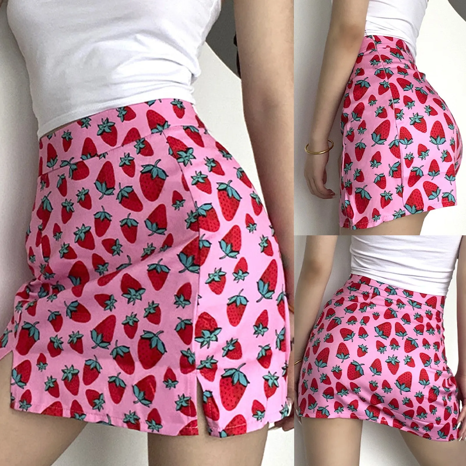 Waist High Bag Women's Hips Strawberry Slim Skirt Split Bed Skirts Full Size Full Size Bed Skirt Short Skirt Long Jacket
Waist High Bag Women's Hips Strawberry Slim Skirt Split Bed Skirts Full Size Full Size Bed Skirt Short Skirt Long Jacket