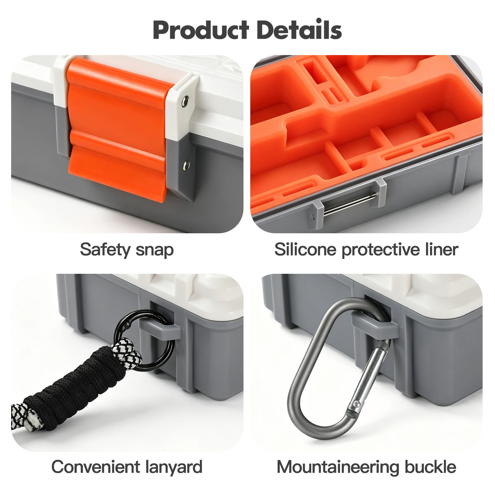 For DJI Pocket 4 Hard Case IP67 Waterproof Shockproof Travel Storage Box with Silicone Liner Carabiner Lanyard
For DJI Pocket 4 Hard Case IP67 Waterproof Shockproof Travel Storage Box with Silicone Liner Carabiner Lanyard