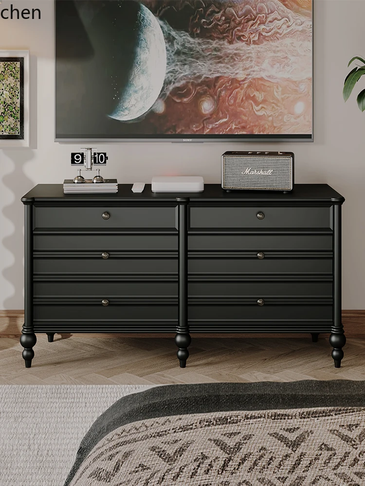 LXC retro six-chest cabinet solid wood locker bedroom living room storage medieval side cabinet bedside
LXC retro six-chest cabinet solid wood locker bedroom living room storage medieval side cabinet bedside
