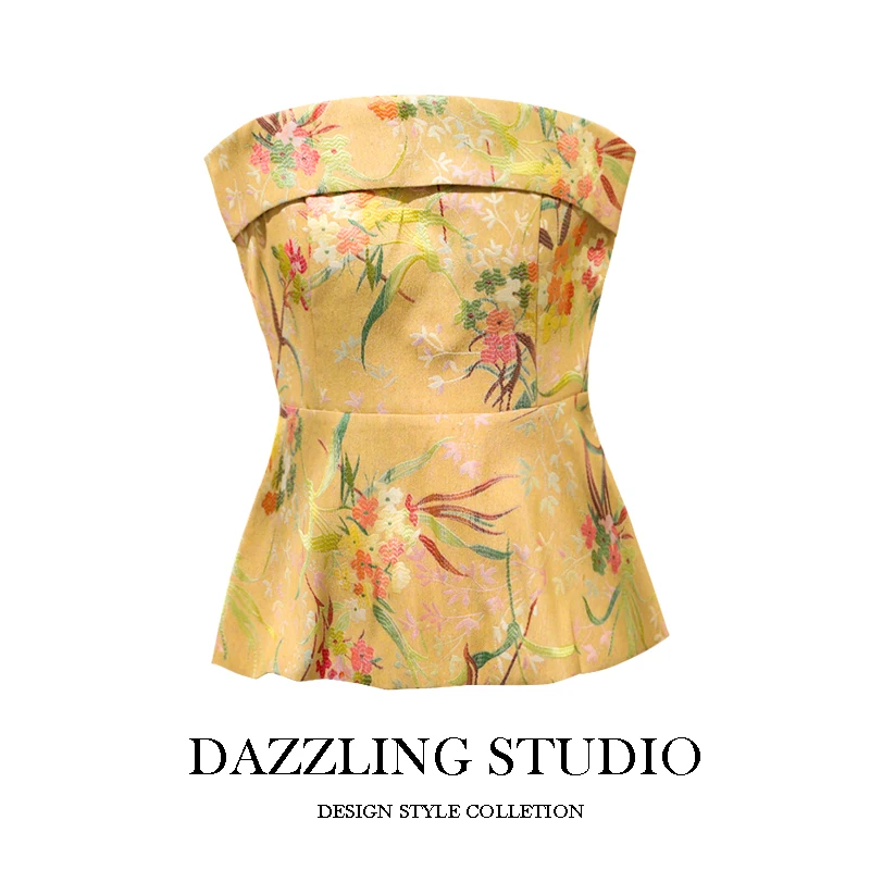 Женский летний топ-жилет с вышивкой и цветочным принтом, модный дизайн с открытыми плечами, дышащий
Женский летний топ-жилет с вышивкой и цветочным принтом, модный дизайн с открытыми плечами, дышащий