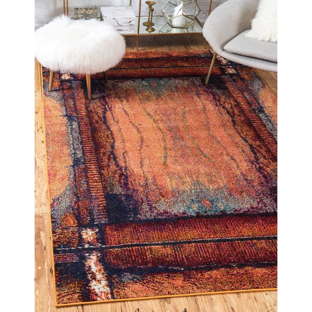Estrella Collection Rustic, Distressed, Modern, Abstract Area Rug,Orange/Black
Estrella Collection Rustic, Distressed, Modern, Abstract Area Rug,Orange/Black