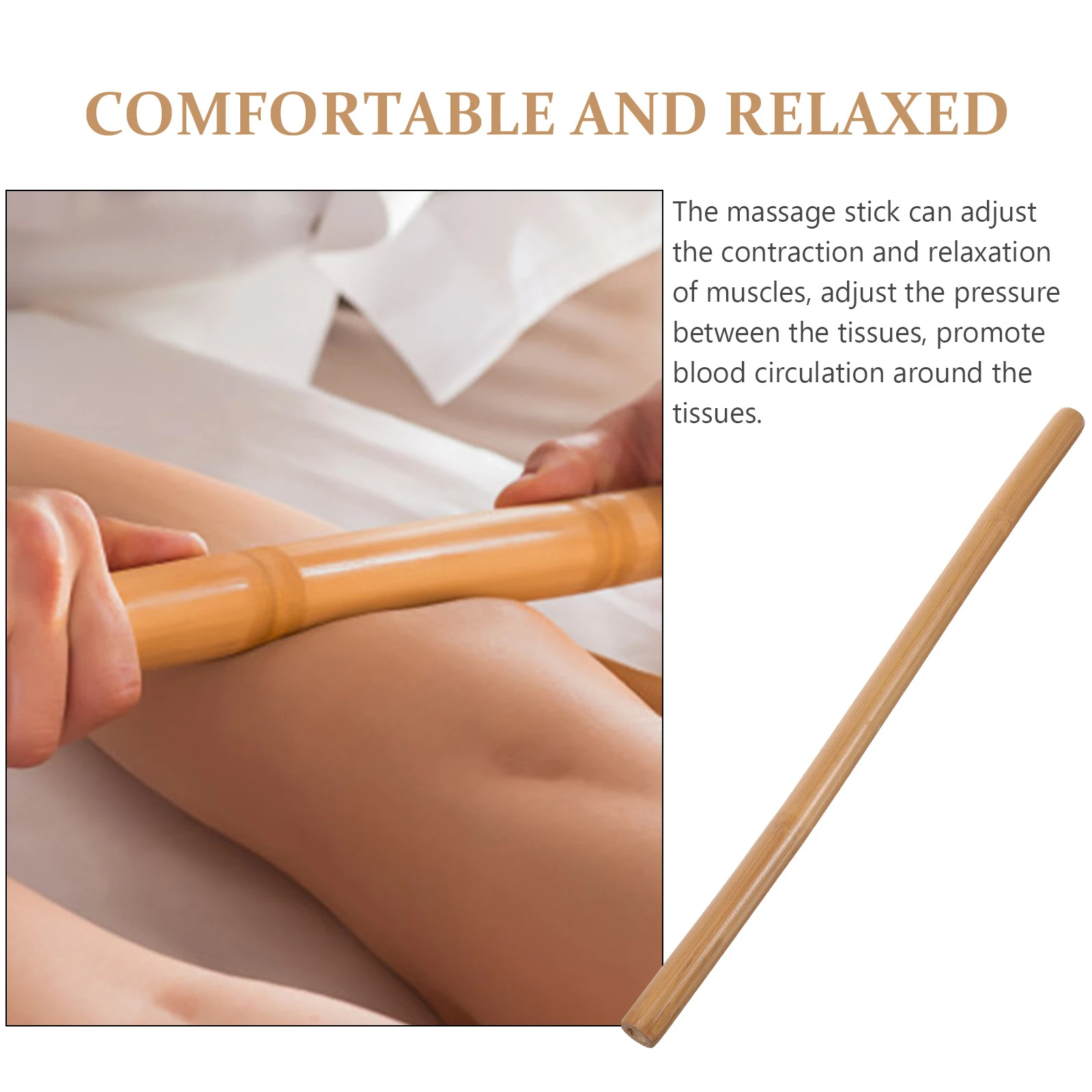 Ergonomic Bamboo Massage Stick for Muscle Scraping Deep Tissue Relief Body Massager Tool Spa Grade Stress Relief Equipment
Ergonomic Bamboo Massage Stick for Muscle Scraping Deep Tissue Relief Body Massager Tool Spa Grade Stress Relief Equipment