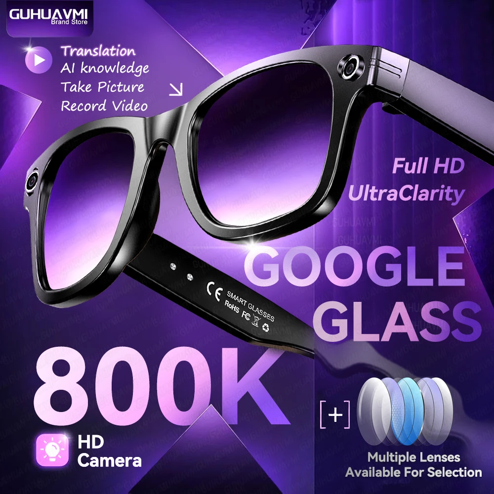 2026 AI Smart Glasses for Men & Women-8MP Camera Video Recording,100+ Languages Translation,Bluetooth Call&Music Play Sunglasses
2026 AI Smart Glasses for Men & Women-8MP Camera Video Recording,100+ Languages Translation,Bluetooth Call&Music Play Sunglasses