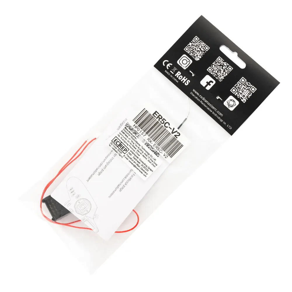 Radiomaster ER5C V2 2.4GHz 5CH ELRS PWM RX Receiver for RC Airplane Car Boat MT12 Radio Controller
Radiomaster ER5C V2 2.4GHz 5CH ELRS PWM RX Receiver for RC Airplane Car Boat MT12 Radio Controller