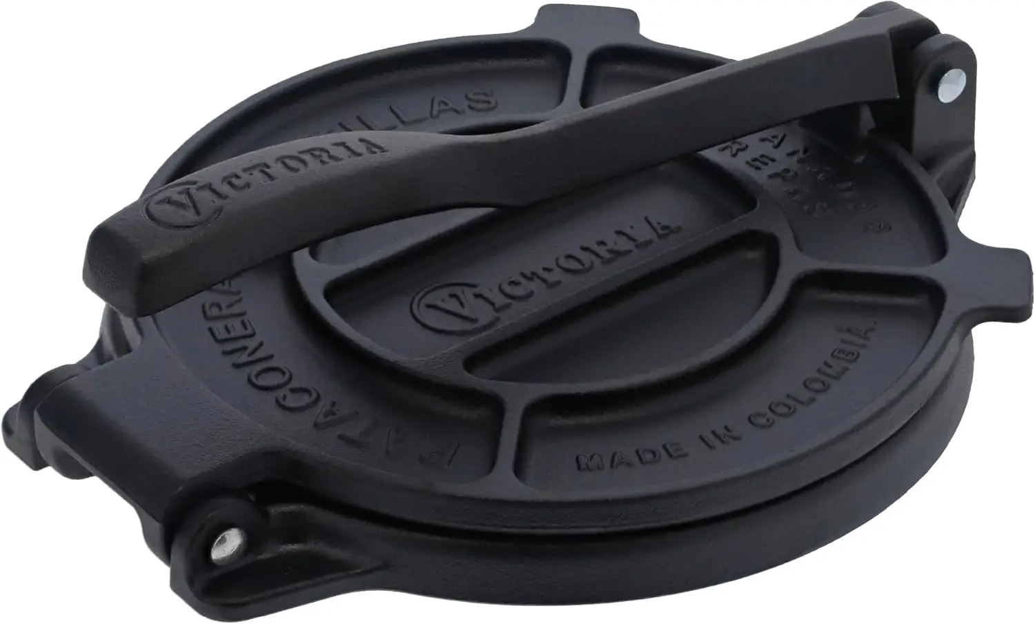 8 Inches Cast Iron Tortilla Press, Roti Maker and Tortilladora, Pataconera Seasoned with Flaxseed Oil, Made in Colombia, Traditional Style, Black
8 Inches Cast Iron Tortilla Press, Roti Maker and Tortilladora, Pataconera Seasoned with Flaxseed Oil, Made in Colombia, Traditional Style, Black