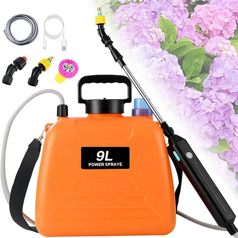 【LAST CHANCE】2.4 Gallon Battery Powered Sprinkler Electric Garden Sprayer, Rechargeable, 3 Mist Nozzles & Adjustable Strap
【LAST CHANCE】2.4 Gallon Battery Powered Sprinkler Electric Garden Sprayer, Rechargeable, 3 Mist Nozzles & Adjustable Strap