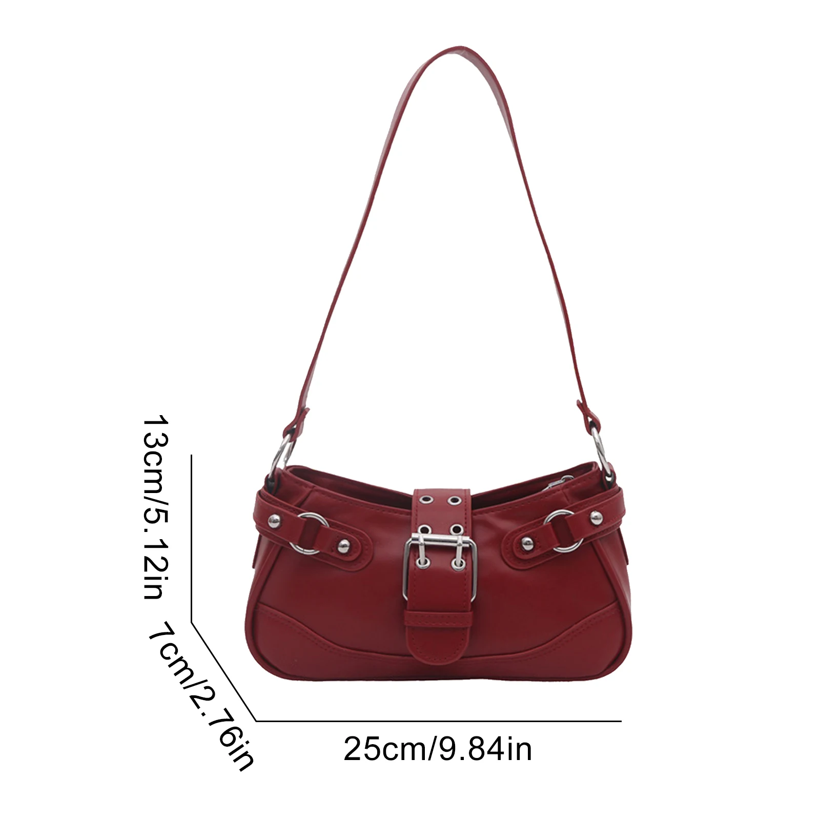 Small Goth Punk Hobo Clutch Purses with Buckle Goth Punk Underarm Purse Motorcycle Style for Women Shopping Dating Daily Use
Small Goth Punk Hobo Clutch Purses with Buckle Goth Punk Underarm Purse Motorcycle Style for Women Shopping Dating Daily Use