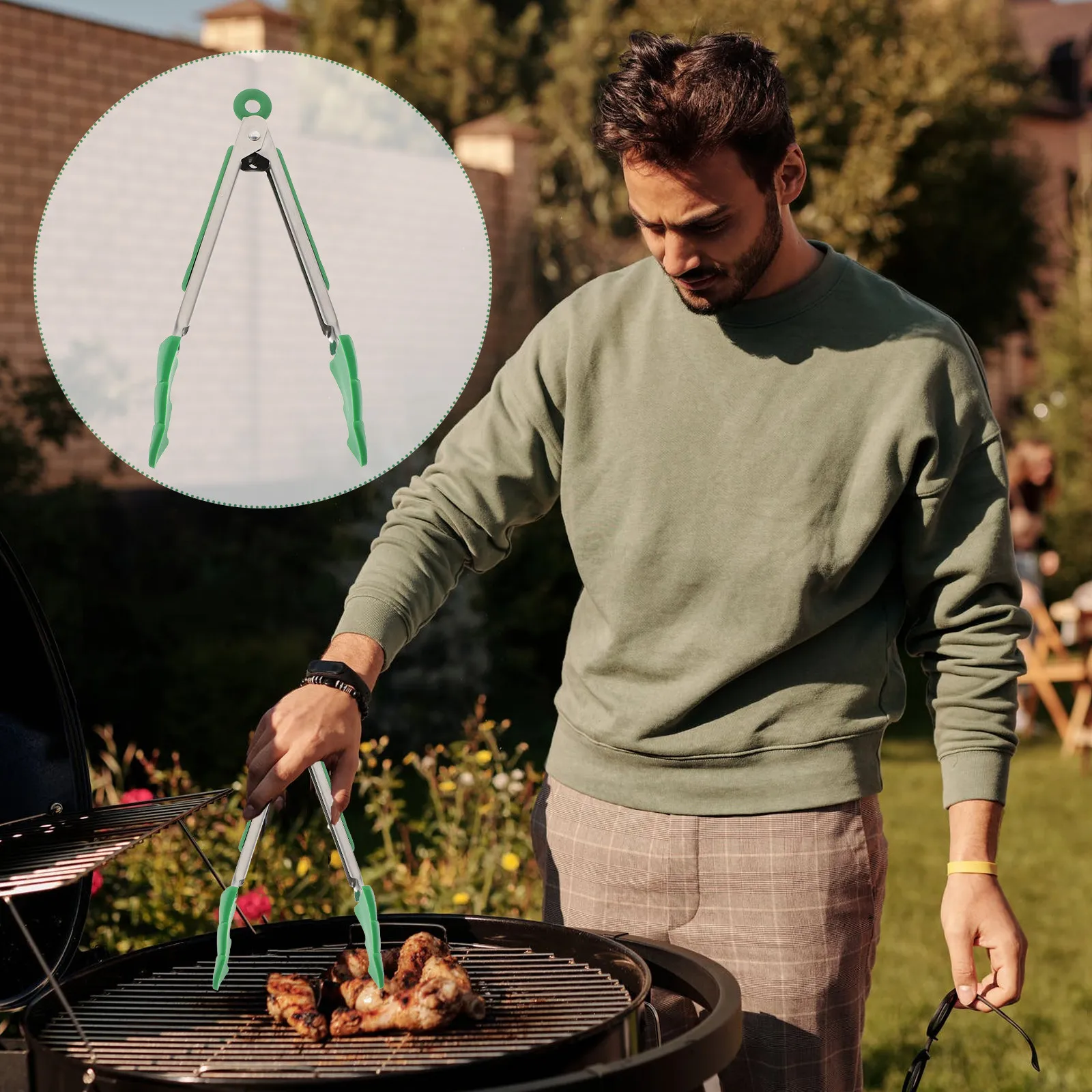 Christmas Tree BBQ Tongs Barbecue Clamp Stainless Steel Food Clips Kitchen Supply Cook Tool Silicone Design Space Saving Hanging
Christmas Tree BBQ Tongs Barbecue Clamp Stainless Steel Food Clips Kitchen Supply Cook Tool Silicone Design Space Saving Hanging