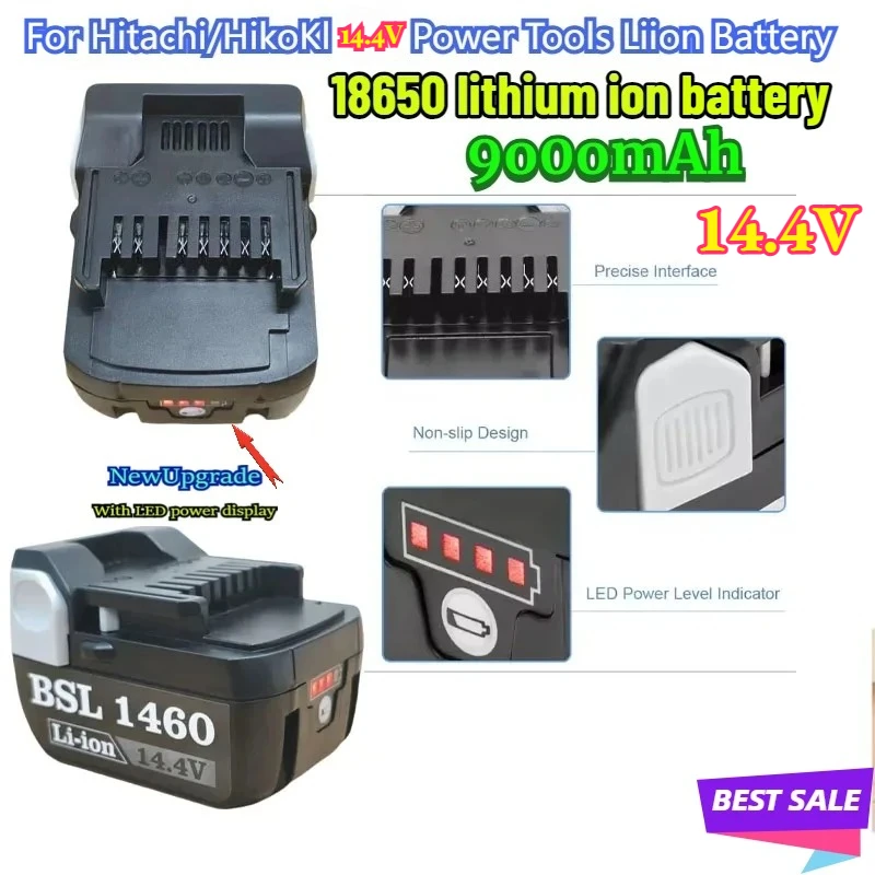 14,4V 9.0Ah for Hitachi Batería Recargable De Reemplazo BSL1430 Bsl1430 CJ14DSL BSL1440 CR14DSL BSL1415 Batería De Herramienta
14,4V 9.0Ah for Hitachi Batería Recargable De Reemplazo BSL1430 Bsl1430 CJ14DSL BSL1440 CR14DSL BSL1415 Batería De Herramienta