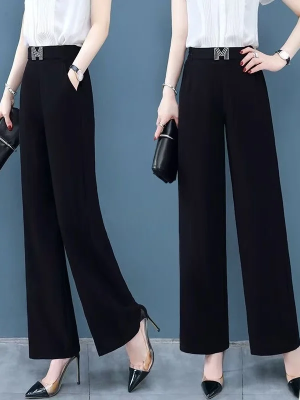 High Waist Wide Leg Pants Women's Versatile Loose Straight Cut Large Size Slimming Nine Point Long Trousers Casual Polyester ...
High Waist Wide Leg Pants Women's Versatile Loose Straight Cut Large Size Slimming Nine Point Long Trousers Casual Polyester ...