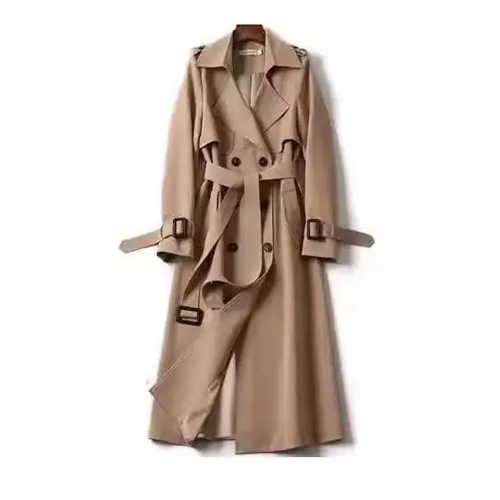 Women's Mid-Length Over-Knee British Style Coat Spring Autumn New Korean Version plus Size Casual Polyester Fiber Long Sleeve
Women's Mid-Length Over-Knee British Style Coat Spring Autumn New Korean Version plus Size Casual Polyester Fiber Long Sleeve
