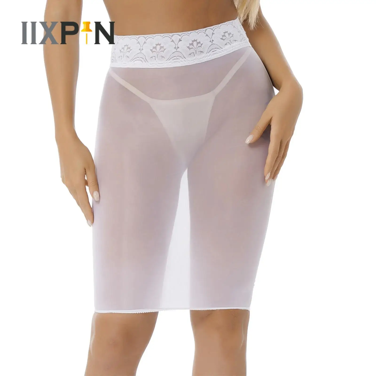 Womens Semi See-through Bodycon Pencil Skirt Sexy Lingerie Rave Party Clubwear Glossy Stretchy Lace Patchwork High Waist Skirts
Womens Semi See-through Bodycon Pencil Skirt Sexy Lingerie Rave Party Clubwear Glossy Stretchy Lace Patchwork High Waist Skirts