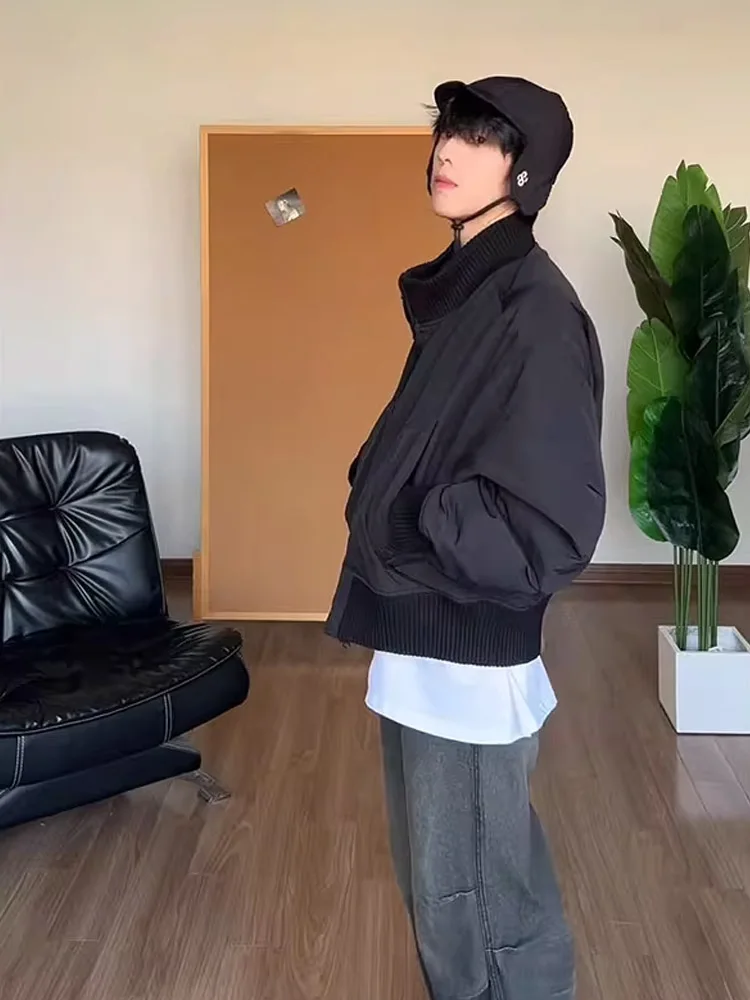 Thiened Cotton Flight Jaet Men's ort Sle Stand Collar Bomber Workwear Baseball Suit Winter Outerwear Casual Sle
Thiened Cotton Flight Jaet Men's ort Sle Stand Collar Bomber Workwear Baseball Suit Winter Outerwear Casual Sle