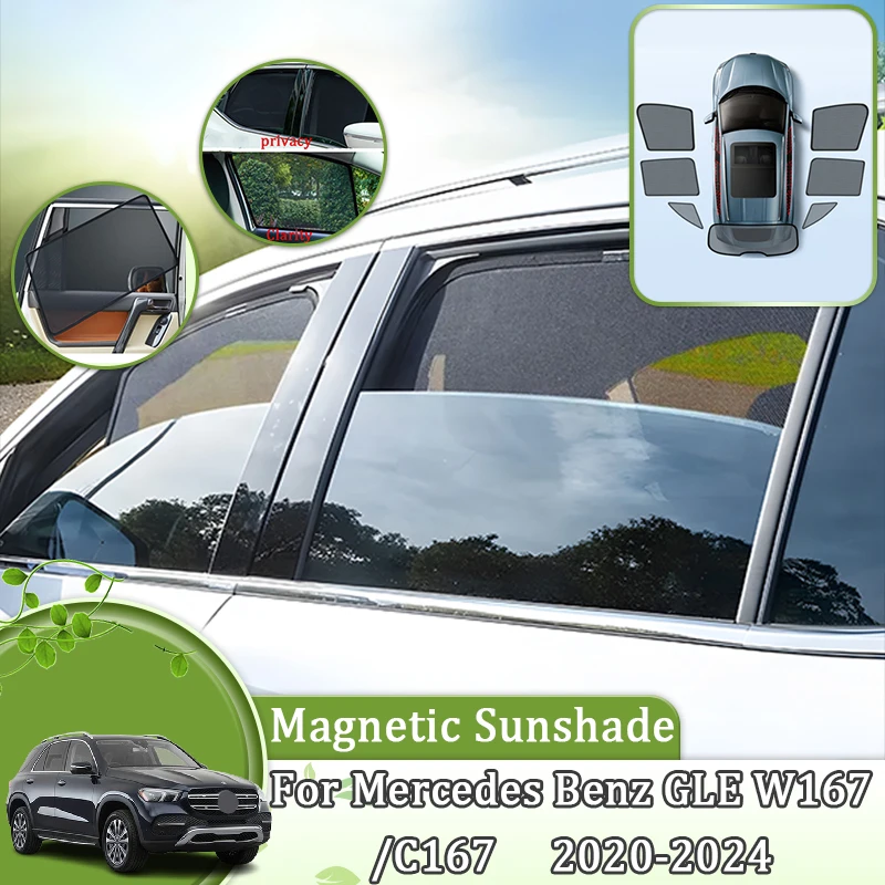 Magnetic Mesh Sunshade For Mercedes Benz GLE W167 2020-2024 2021 2022 2023 Windshield Curtain Light blocking Privacy Accessories
Magnetic Mesh Sunshade For Mercedes Benz GLE W167 2020-2024 2021 2022 2023 Windshield Curtain Light blocking Privacy Accessories
