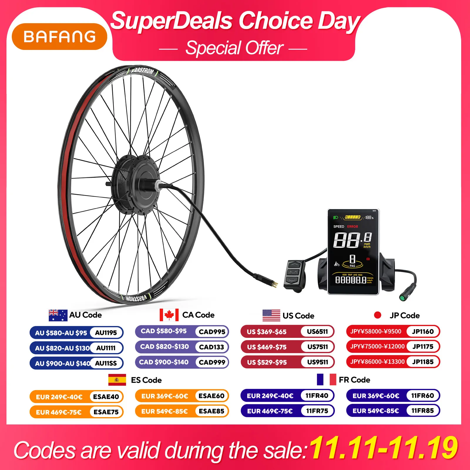 Bafang 48V 500W Front Rear Hub Motor Brushless Gear Bicycle Electric Bike Conversion Kit 20-29 Inch 700C Wheel Drive Engine
Bafang 48V 500W Front Rear Hub Motor Brushless Gear Bicycle Electric Bike Conversion Kit 20-29 Inch 700C Wheel Drive Engine