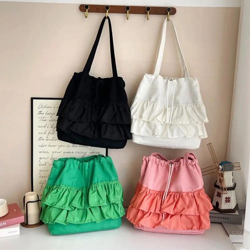 Niche Large Capacity Canvas Tote Bag Drawstring Design Canvas Material Pleated Bag Lightweight Handheld Drawstring Bag Commuting
Niche Large Capacity Canvas Tote Bag Drawstring Design Canvas Material Pleated Bag Lightweight Handheld Drawstring Bag Commuting