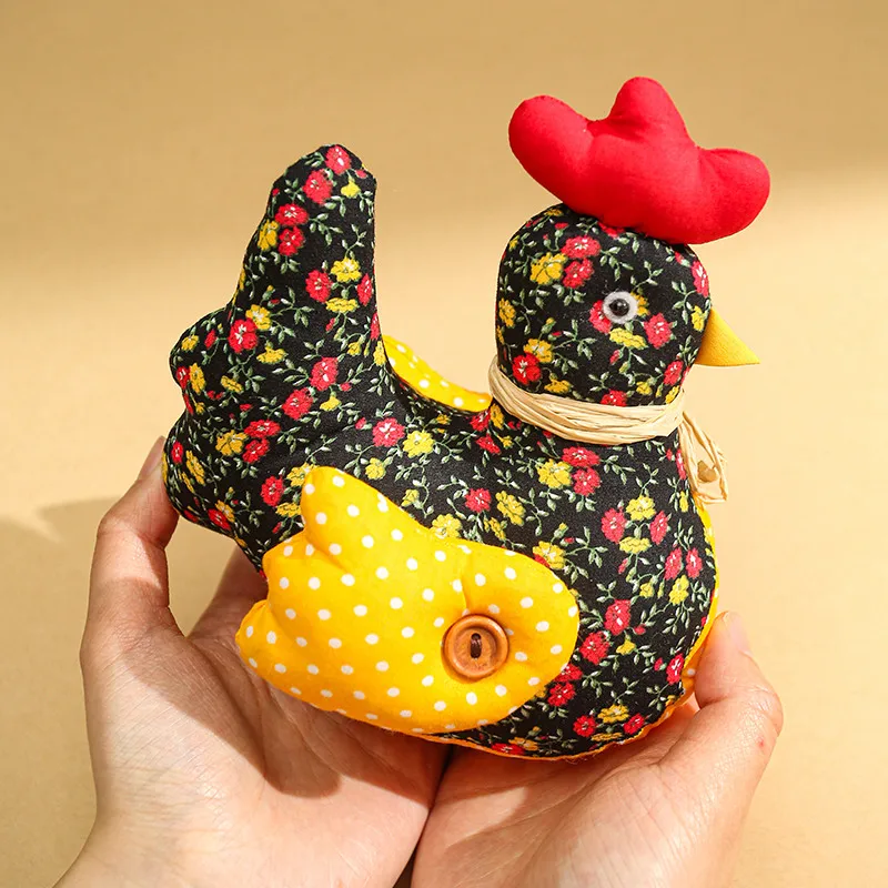 Retro Floral Print Chicken Plush Doll Soft Stuffed Hen Toy Farm Animal Decor for Home Kitchen Gift
Retro Floral Print Chicken Plush Doll Soft Stuffed Hen Toy Farm Animal Decor for Home Kitchen Gift
