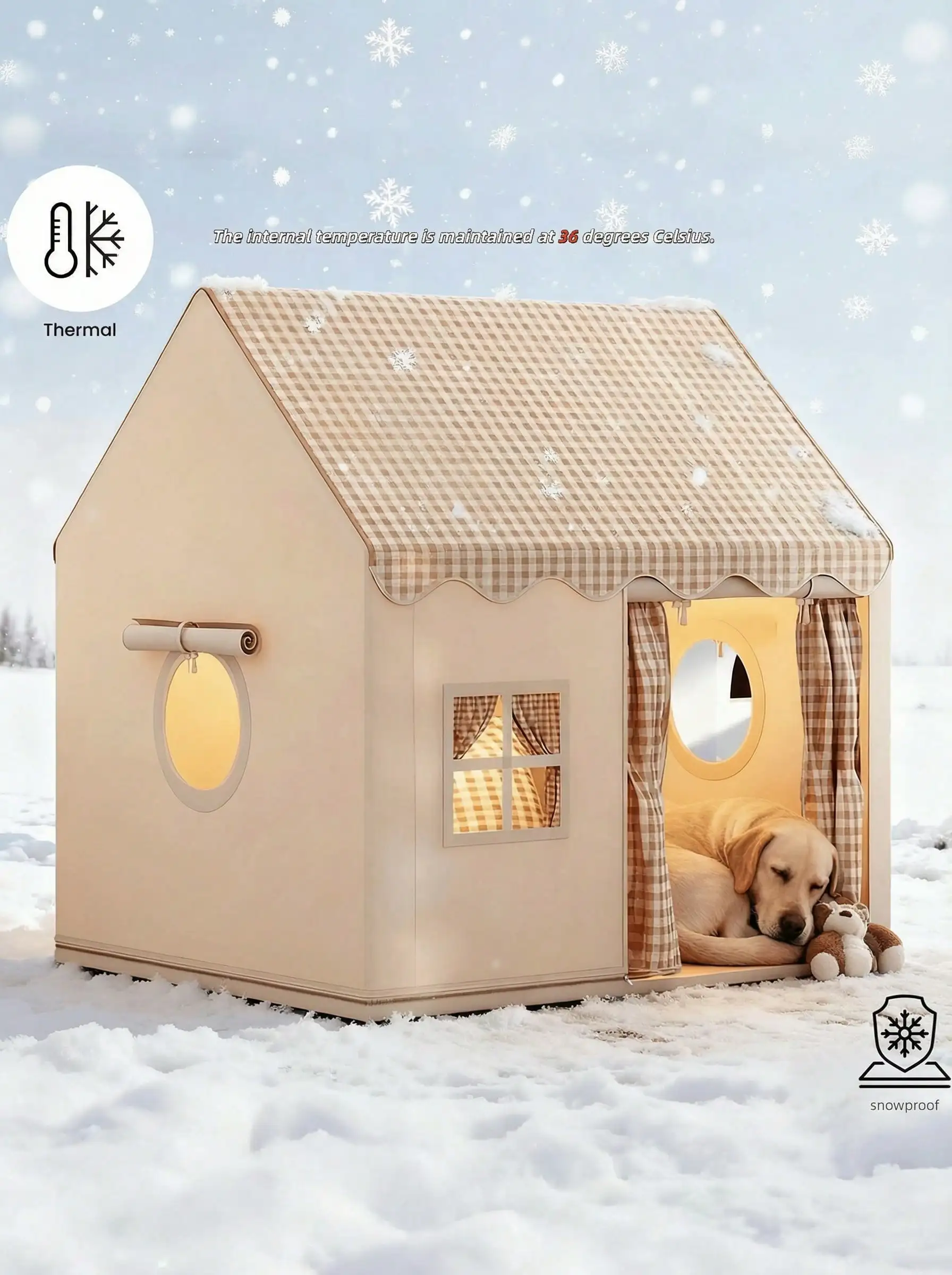 Fabric Dog Cat Bed House Detachable Sturdy Warm Semi-Enclosed Winter Nest
Fabric Dog Cat Bed House Detachable Sturdy Warm Semi-Enclosed Winter Nest