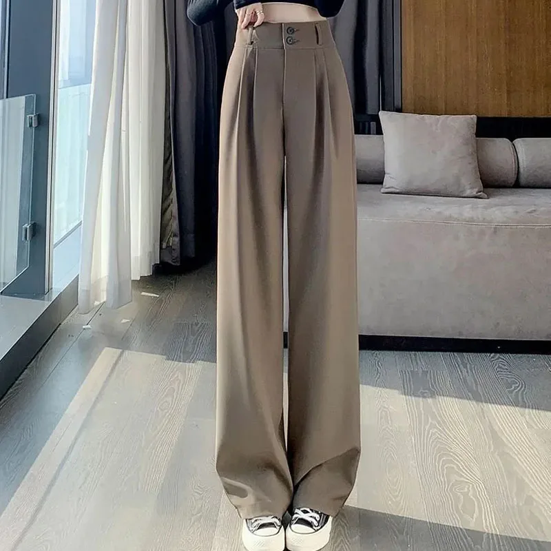 Women’s Wide Leg Pants Women Korean Style High Waist Black Trouser Office Ladies Fashion Loose Grey Suit Trousers Streetwear
Women’s Wide Leg Pants Women Korean Style High Waist Black Trouser Office Ladies Fashion Loose Grey Suit Trousers Streetwear