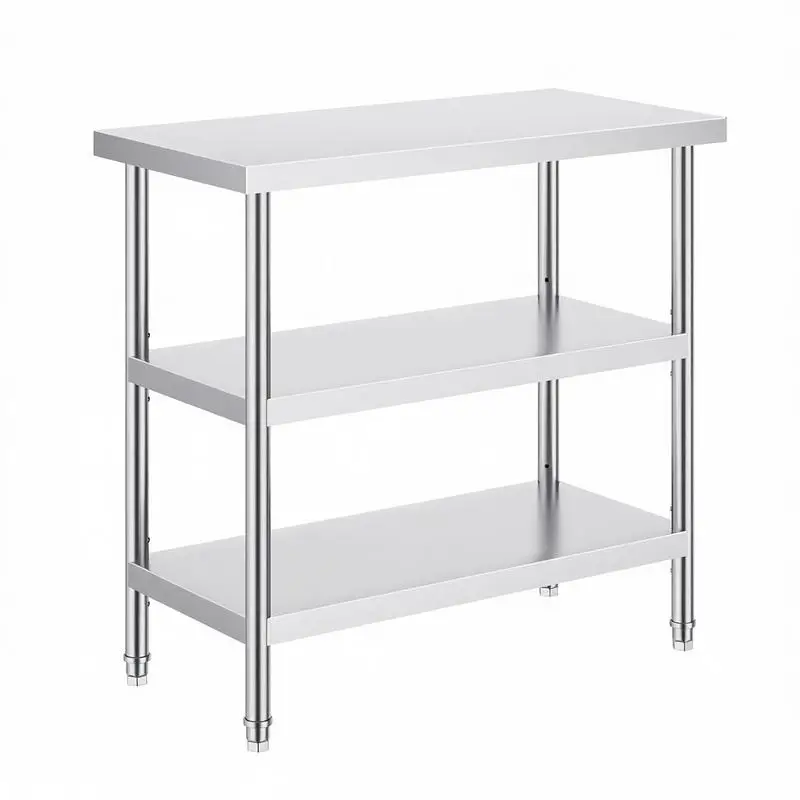 Metal Workstation 18 x 36 x 34 Inch For Commercial Kitchen BBQ Garage, 2 Adjustable Undershelves Heavy Duty Preparation Surface Garage Organization Warehouse Equipment Utility Table
Metal Workstation 18 x 36 x 34 Inch For Commercial Kitchen BBQ Garage, 2 Adjustable Undershelves Heavy Duty Preparation Surface Garage Organization Warehouse Equipment Utility Table