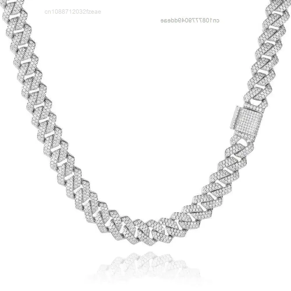 Hiphop Fine Mens Jewelry Cuban Link 925 Sterling Silver Tennis Chain Moissanite Diamond Necklace for Men Women
Hiphop Fine Mens Jewelry Cuban Link 925 Sterling Silver Tennis Chain Moissanite Diamond Necklace for Men Women