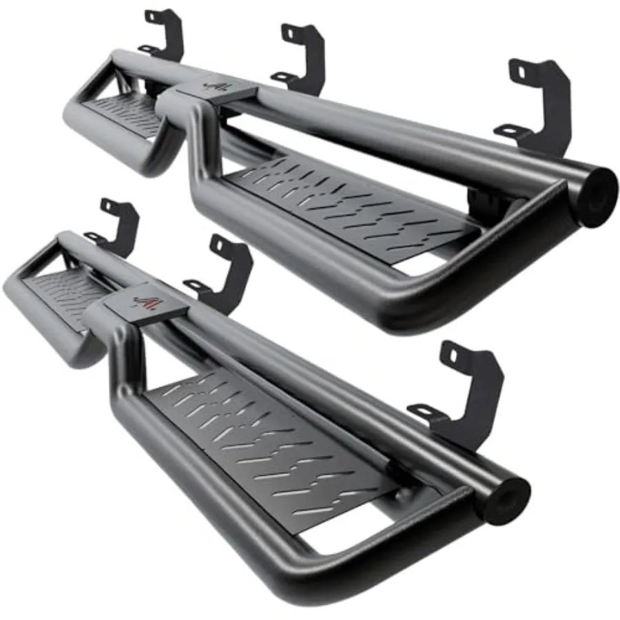 Running Boards for Crew Cab 2019-2026 Chevy Silverado GMC Sierra 1500, 2020-2026 2500HD 3500HD: 6-inch black steel two-step sid
Running Boards for Crew Cab 2019-2026 Chevy Silverado GMC Sierra 1500, 2020-2026 2500HD 3500HD: 6-inch black steel two-step sid