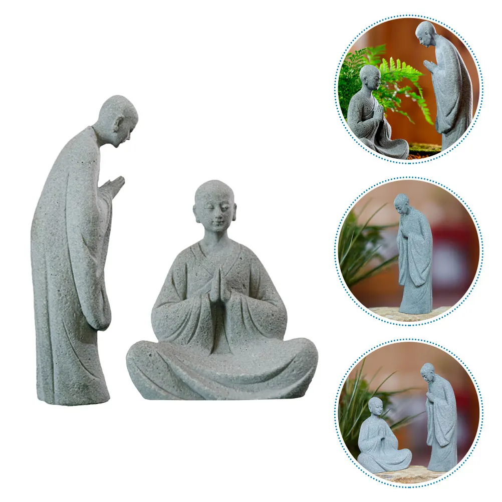 2pcs Wishing Monk Ornaments Stone Statues Zen Figurine Elder Decoration Coffee Table Garden Home Office Use Traditional Design
2pcs Wishing Monk Ornaments Stone Statues Zen Figurine Elder Decoration Coffee Table Garden Home Office Use Traditional Design