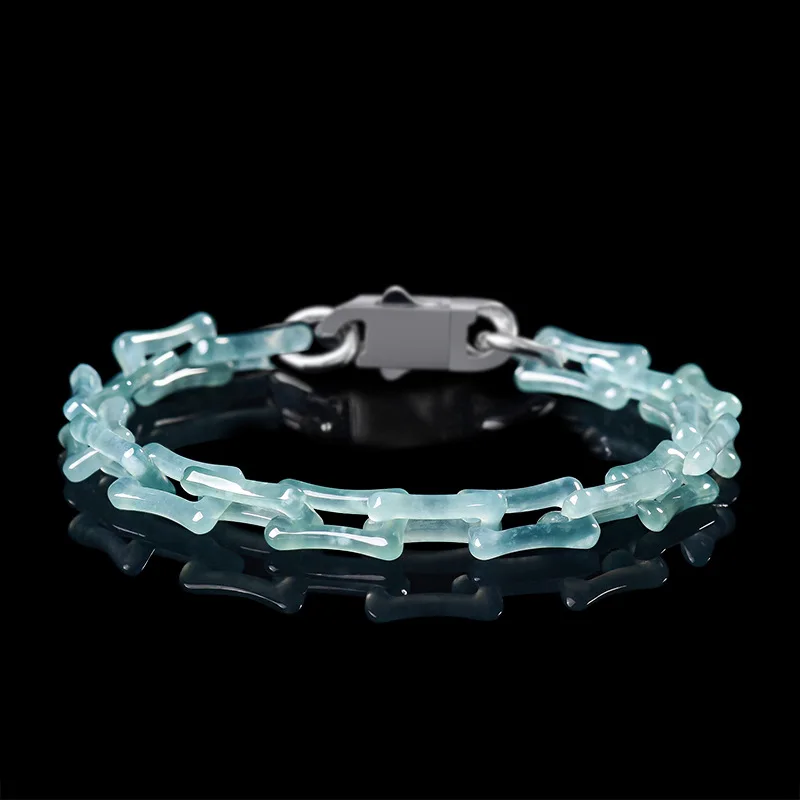 Natural Real Jade Blue Water Snake Bone Bracelet Adjustable Jadeite Necklace Jewelry Charm Designer Luxury Vintage Women Lucky
Natural Real Jade Blue Water Snake Bone Bracelet Adjustable Jadeite Necklace Jewelry Charm Designer Luxury Vintage Women Lucky
