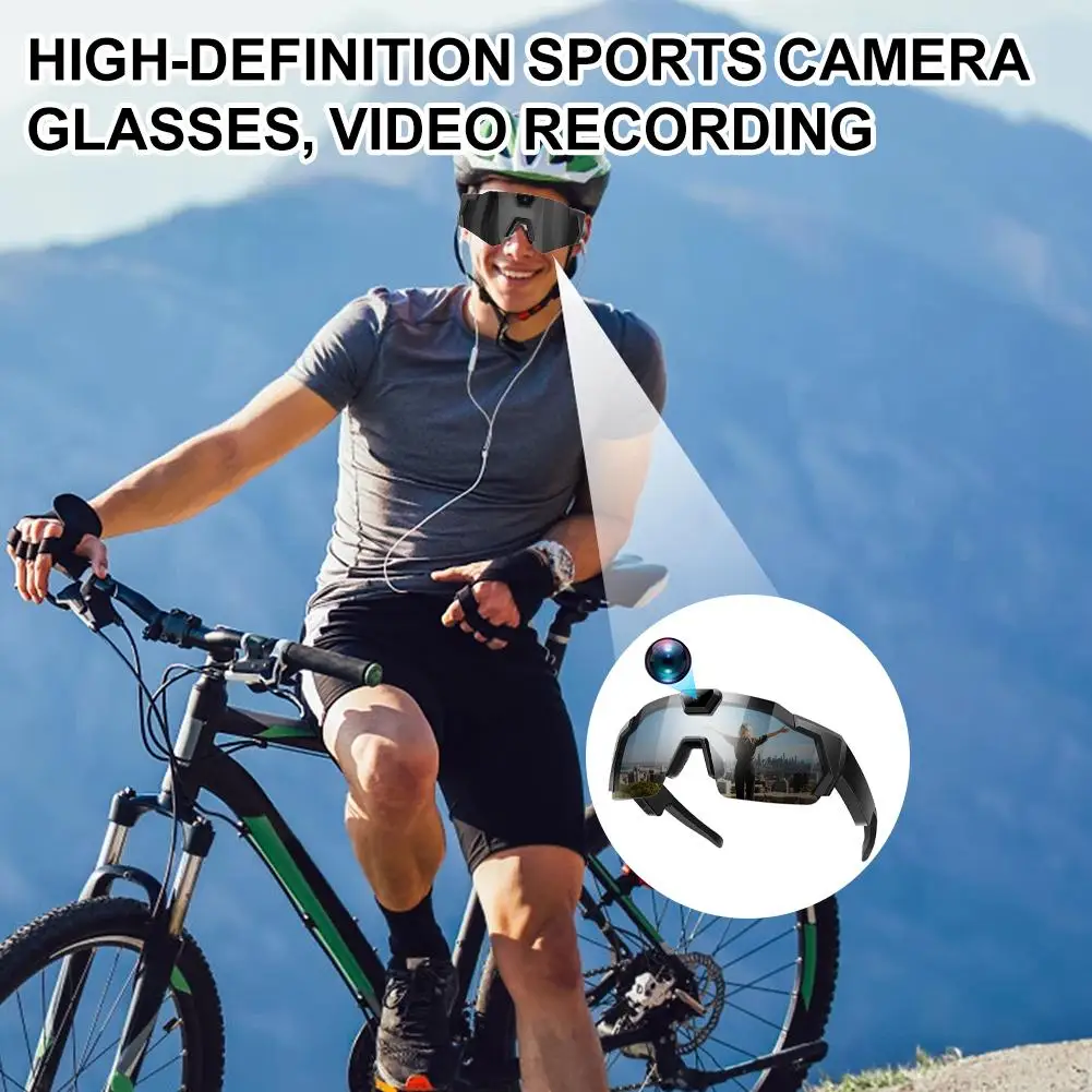 HD 1080P Sports Camera Glasses With 32GB Memory Card Built-in Mic Anti-glare,App Connectivity For Cycling Outdoor Video Rec Q0W8
HD 1080P Sports Camera Glasses With 32GB Memory Card Built-in Mic Anti-glare,App Connectivity For Cycling Outdoor Video Rec Q0W8