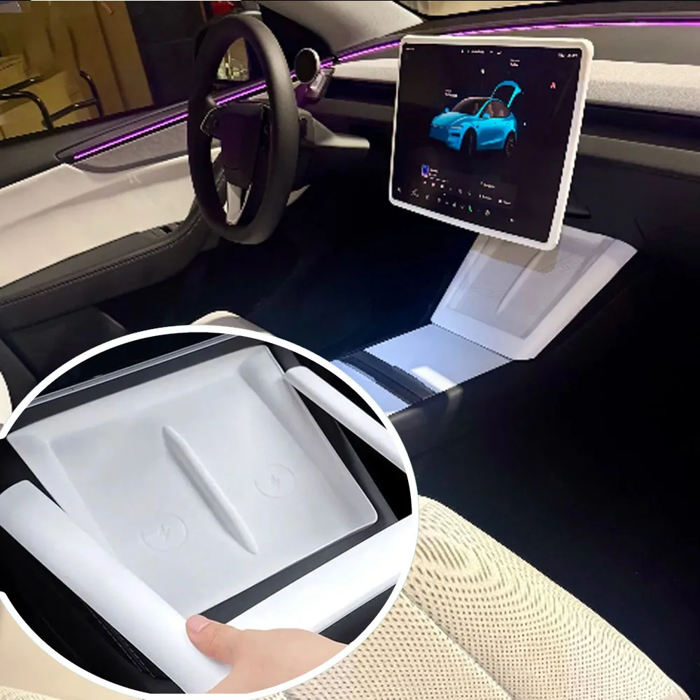 Car Wireless Charging Silicone For Tesla Model Y/3 Highland Juniper Center Console Wireless Charging Trim Border Interior
Car Wireless Charging Silicone For Tesla Model Y/3 Highland Juniper Center Console Wireless Charging Trim Border Interior