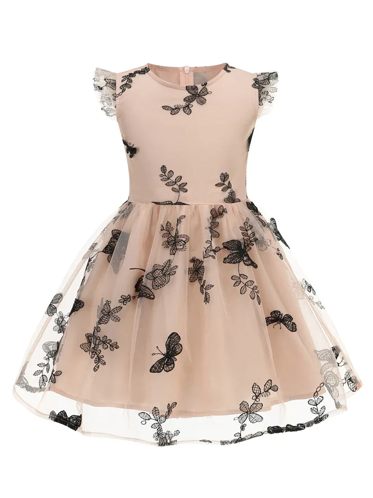 2025 Butterfly Embroidered Mesh Overlay Pleated Kids Vintage Dress O-Neck Elegant Sweet 1950s Summer Princess Girls Dresses
2025 Butterfly Embroidered Mesh Overlay Pleated Kids Vintage Dress O-Neck Elegant Sweet 1950s Summer Princess Girls Dresses