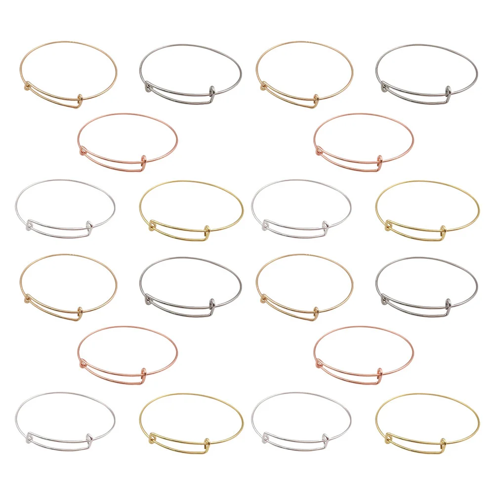 20 Pcs Bracelet Coil Adjustable Blank Bangles Charm Iron Jewelry Bracelets for Woman DIY Wire
20 Pcs Bracelet Coil Adjustable Blank Bangles Charm Iron Jewelry Bracelets for Woman DIY Wire