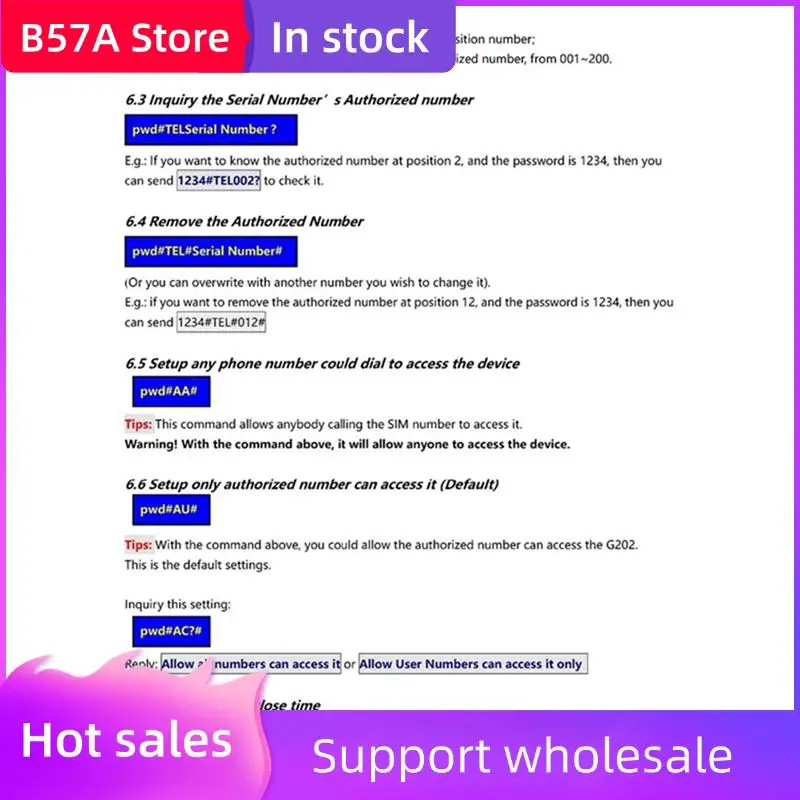 B57A G202 Mobile Phone GSM Gate Door Opener 4G Single Relay Switch Electric Gate Remote Controller 850/900/1800/1900Mhz
B57A G202 Mobile Phone GSM Gate Door Opener 4G Single Relay Switch Electric Gate Remote Controller 850/900/1800/1900Mhz