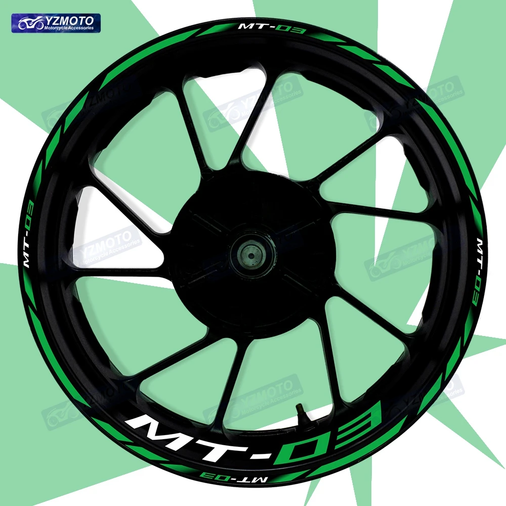 Для MT-03 MT03 мотоцикла 17-дюймовая наклейка на ступицу переднего и заднего колеса, водостойкая светоотражающая модифицированная декоративная наклейка на обод
Для MT-03 MT03 мотоцикла 17-дюймовая наклейка на ступицу переднего и заднего колеса, водостойкая светоотражающая модифицированная декоративная наклейка на обод