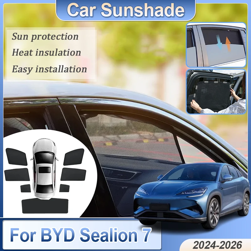 Mesh Sunshades For BYD Sealion 7 Accessories 2025 2024 2026 Magnetic Anti-Mosquito Sunshade UV Protector Privacy Curtain Parts
Mesh Sunshades For BYD Sealion 7 Accessories 2025 2024 2026 Magnetic Anti-Mosquito Sunshade UV Protector Privacy Curtain Parts