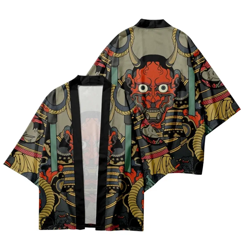 Traditional Japanese Dress, Japanese Kimono With Demon Print, Casual Comfort, High Quality Kimono, Half Sleeve, Summer
Traditional Japanese Dress, Japanese Kimono With Demon Print, Casual Comfort, High Quality Kimono, Half Sleeve, Summer