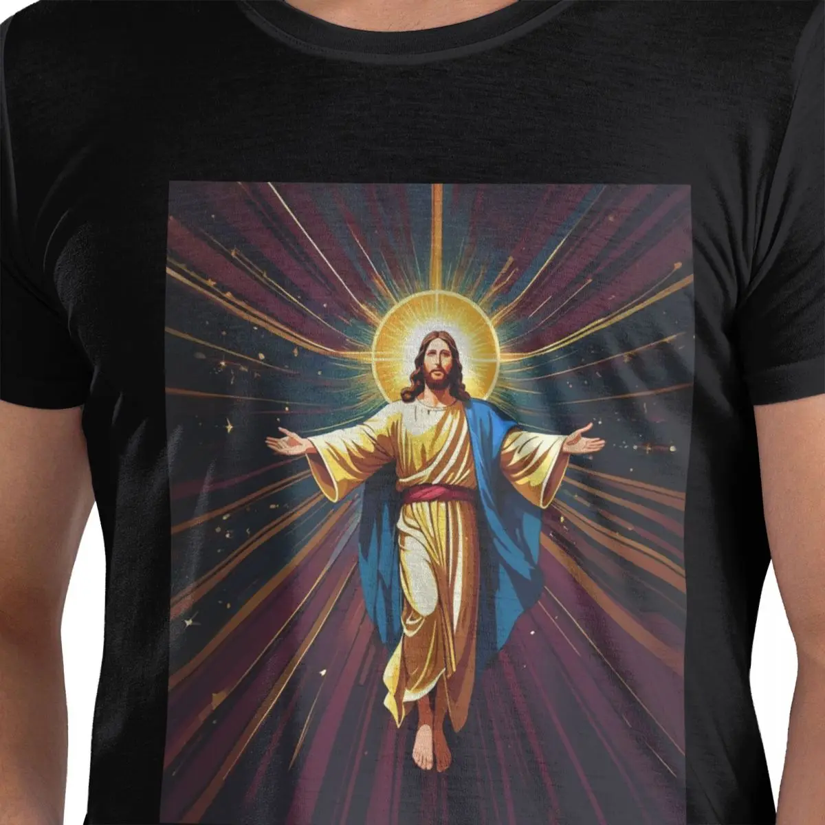 Футболка из 100% хлопка с католицизмом Святых Иисусом Мэри, мужские футболки большого размера, мужские футболки с круглым вырезом и коротким рукавом, S-6XL
Футболка из 100% хлопка с католицизмом Святых Иисусом Мэри, мужские футболки большого размера, мужские футболки с круглым вырезом и коротким рукавом, S-6XL