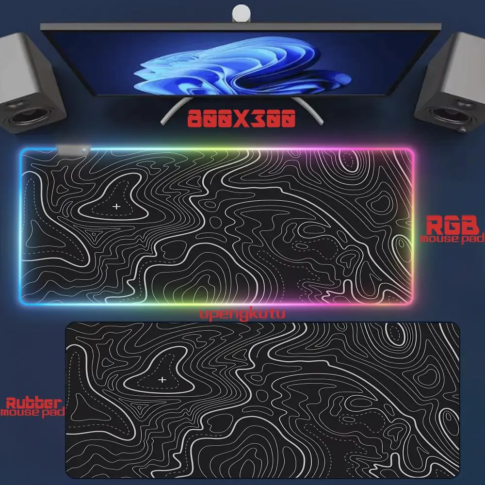 Black and white contour map Mouse Pad Office gadget RGB Gifts for boys Non-Slip 800x300mm New Hentai Rubber Edge locking Esports
Black and white contour map Mouse Pad Office gadget RGB Gifts for boys Non-Slip 800x300mm New Hentai Rubber Edge locking Esports