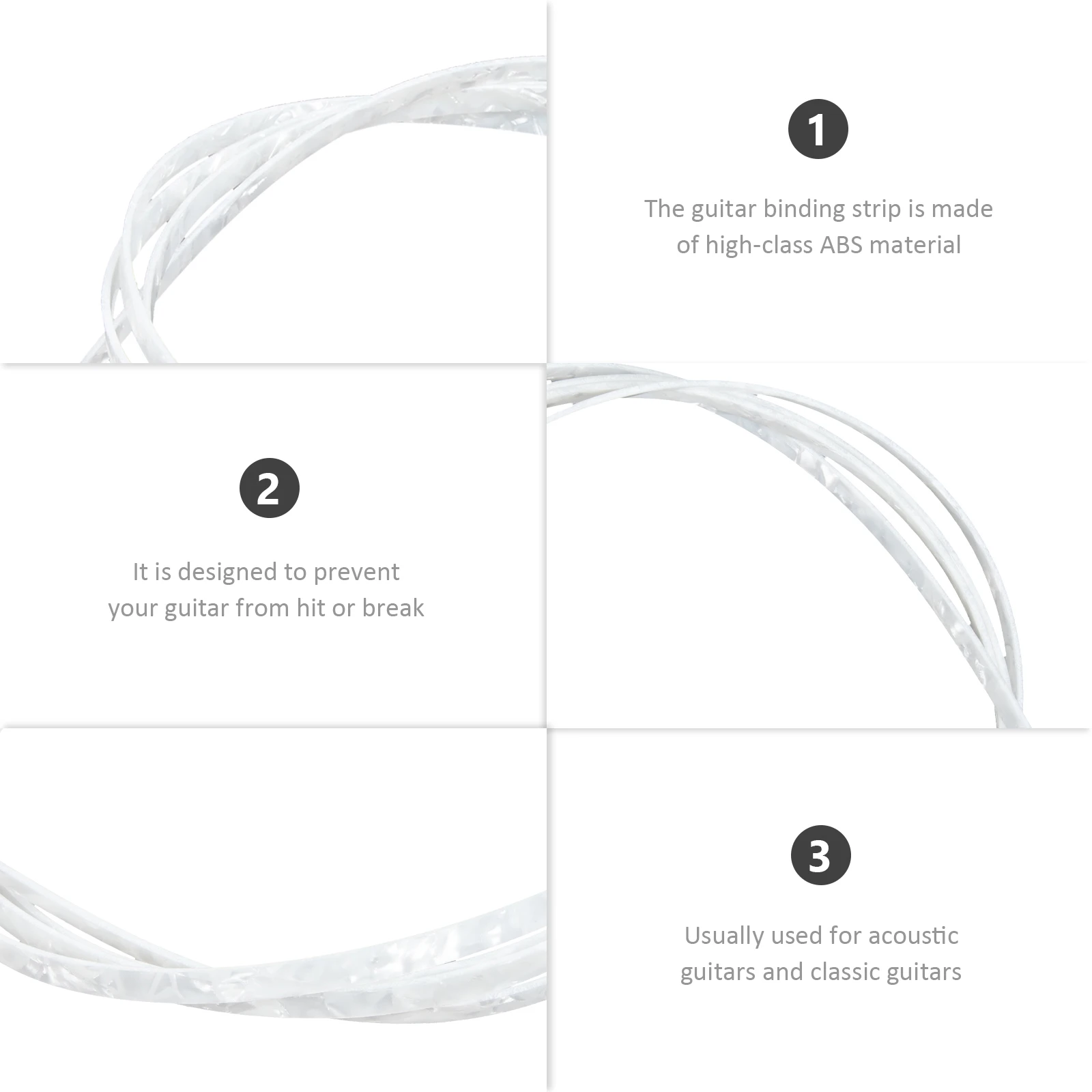 Premium Guitar Binding Strips Abs Decorative Edging For Acoustic Guitars Durable Colorful Purfling Accessories
Premium Guitar Binding Strips Abs Decorative Edging For Acoustic Guitars Durable Colorful Purfling Accessories