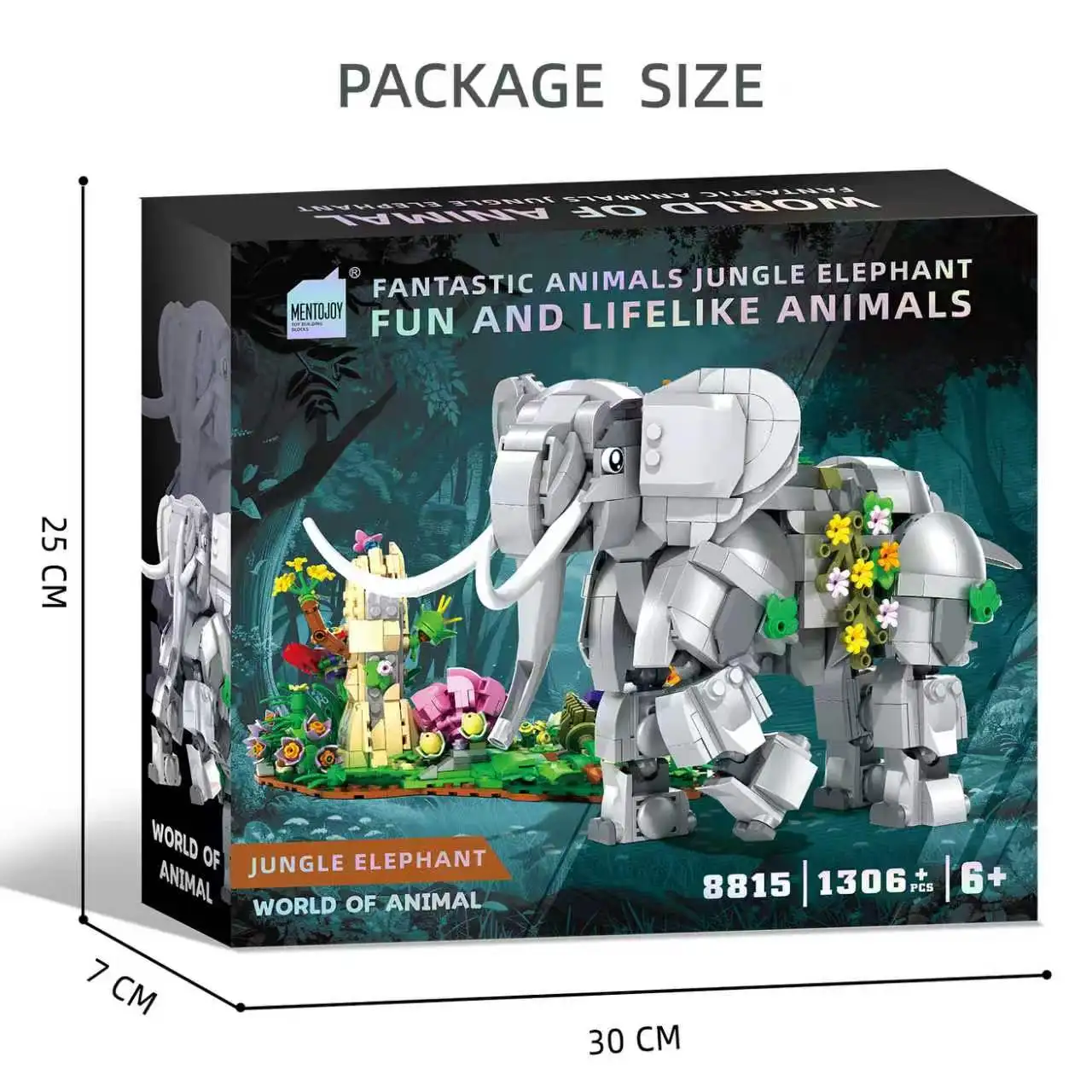 Elephant Building Blocks Assembly Toy, Forest & Floral Animal Model Ornament, Over 1000 Small Particles for Educational Building
Elephant Building Blocks Assembly Toy, Forest & Floral Animal Model Ornament, Over 1000 Small Particles for Educational Building