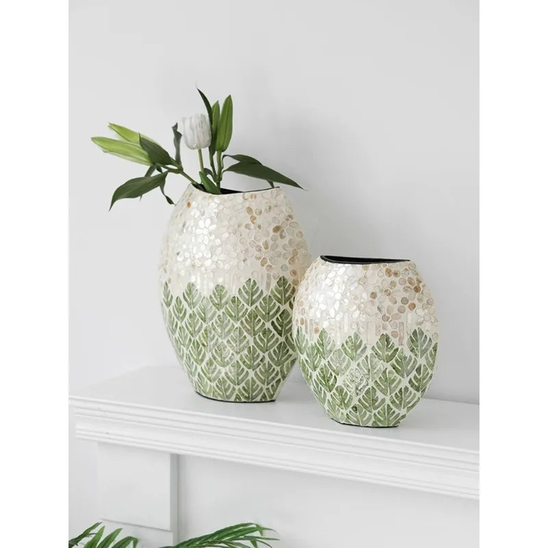Nordic style creative imported wooden scallops, dried flower vases, household decorations, tabletop flower arrangements,
Nordic style creative imported wooden scallops, dried flower vases, household decorations, tabletop flower arrangements,