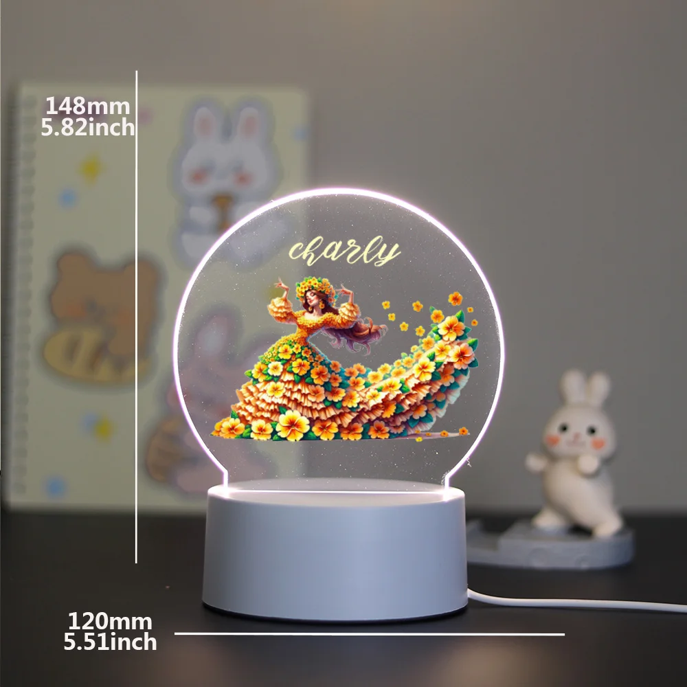 1 USB night light princess Pattern Acrylic LED Night Light 3D Touch LED Night Light Sending Father's Day Gift to Dad
1 USB night light princess Pattern Acrylic LED Night Light 3D Touch LED Night Light Sending Father's Day Gift to Dad