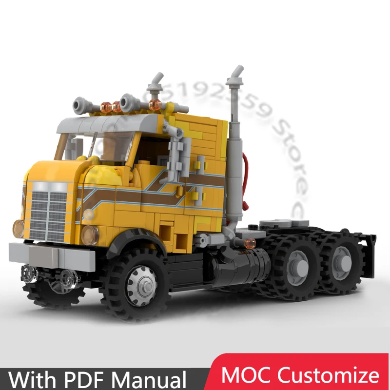 1272 PCS Racing Heavy Haul Transport Bundle MOC Customize Modular Building Block Simple Creative Design DIY Festival Toy Gift