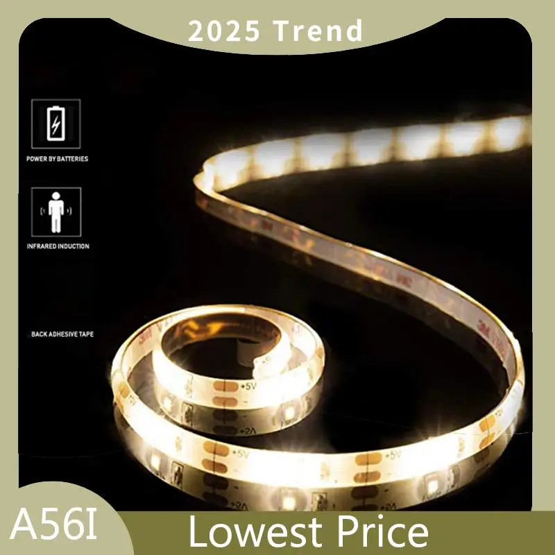 A56I Top LED Light Strip PIR Motion Sensor Induction LED Strip 60Leds/M 2835Smd Under Bed Lamp For Closet Wardrobe Cabinet Stair
A56I Top LED Light Strip PIR Motion Sensor Induction LED Strip 60Leds/M 2835Smd Under Bed Lamp For Closet Wardrobe Cabinet Stair