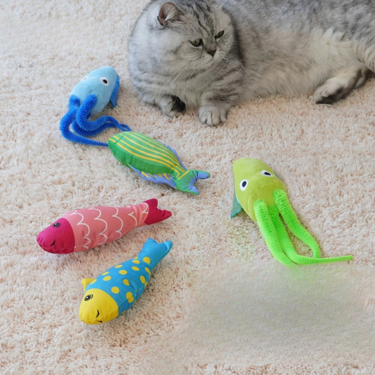 Cat toys self-hi relieving boredom artifact catnip fish ringing teeth resistant to bite kitten plush pet supplies cat sticks
Cat toys self-hi relieving boredom artifact catnip fish ringing teeth resistant to bite kitten plush pet supplies cat sticks