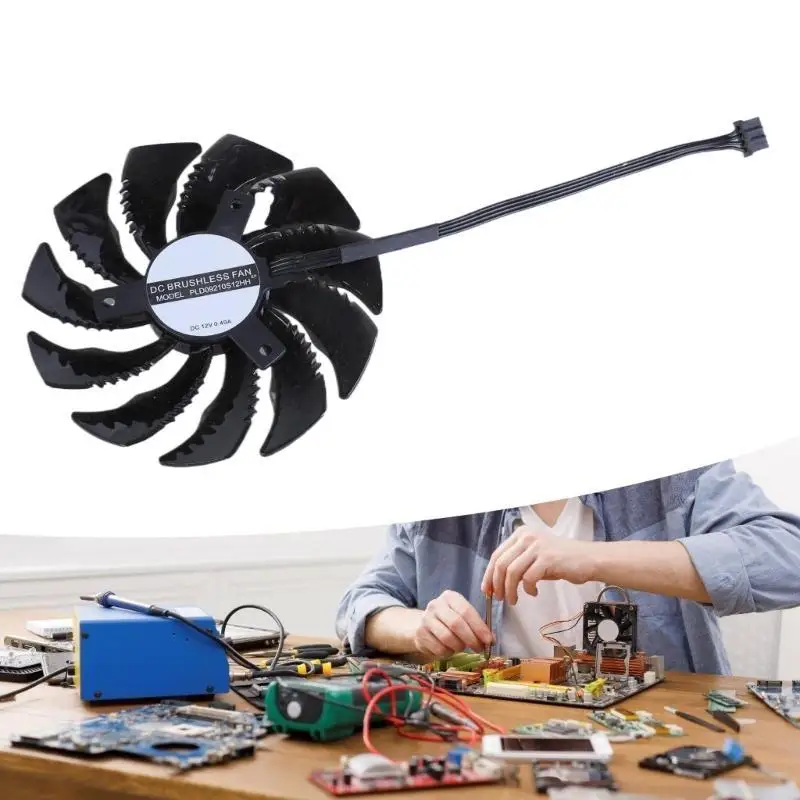 Y1UB Quiet 4Pin Graphics Card Fan for GTX1080 Graphics Card Radiator for Gamers and Designers Reliabled Cooling PLD09210S12HH
Y1UB Quiet 4Pin Graphics Card Fan for GTX1080 Graphics Card Radiator for Gamers and Designers Reliabled Cooling PLD09210S12HH