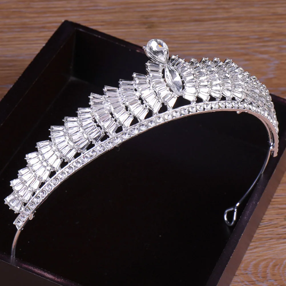 Rhinestone Crown Hair Accessories Silver Bridal Wedding Headdress Ladies Tiara Headb For Prom Party Evening Dress
Rhinestone Crown Hair Accessories Silver Bridal Wedding Headdress Ladies Tiara Headb For Prom Party Evening Dress