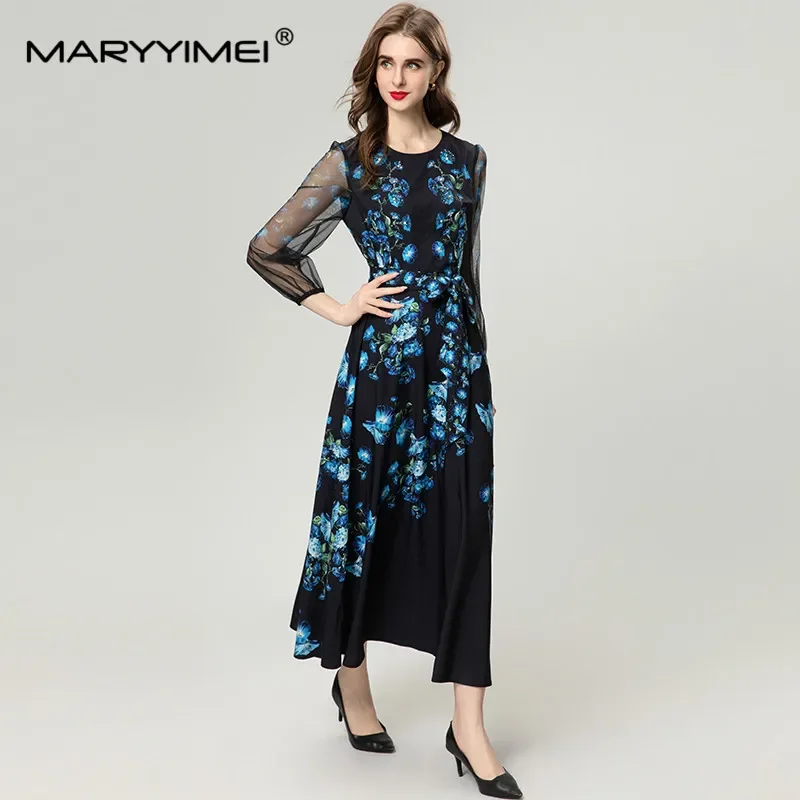 MARYYIMEI модные женские новые винтажные прозрачные фонарики с длинными рукавами, расшитые бисером и бриллиантами на шнуровке с принтом, черные элегантные платья миди
MARYYIMEI модные женские новые винтажные прозрачные фонарики с длинными рукавами, расшитые бисером и бриллиантами на шнуровке с принтом, черные элегантные платья миди