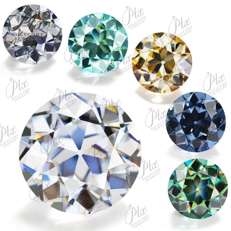 Hot Sale Loose Muticolors Old European Cut Round Shape Test Positive Moissanite Diamond for Making Jewelry Ring Beads Wholesale
Hot Sale Loose Muticolors Old European Cut Round Shape Test Positive Moissanite Diamond for Making Jewelry Ring Beads Wholesale
