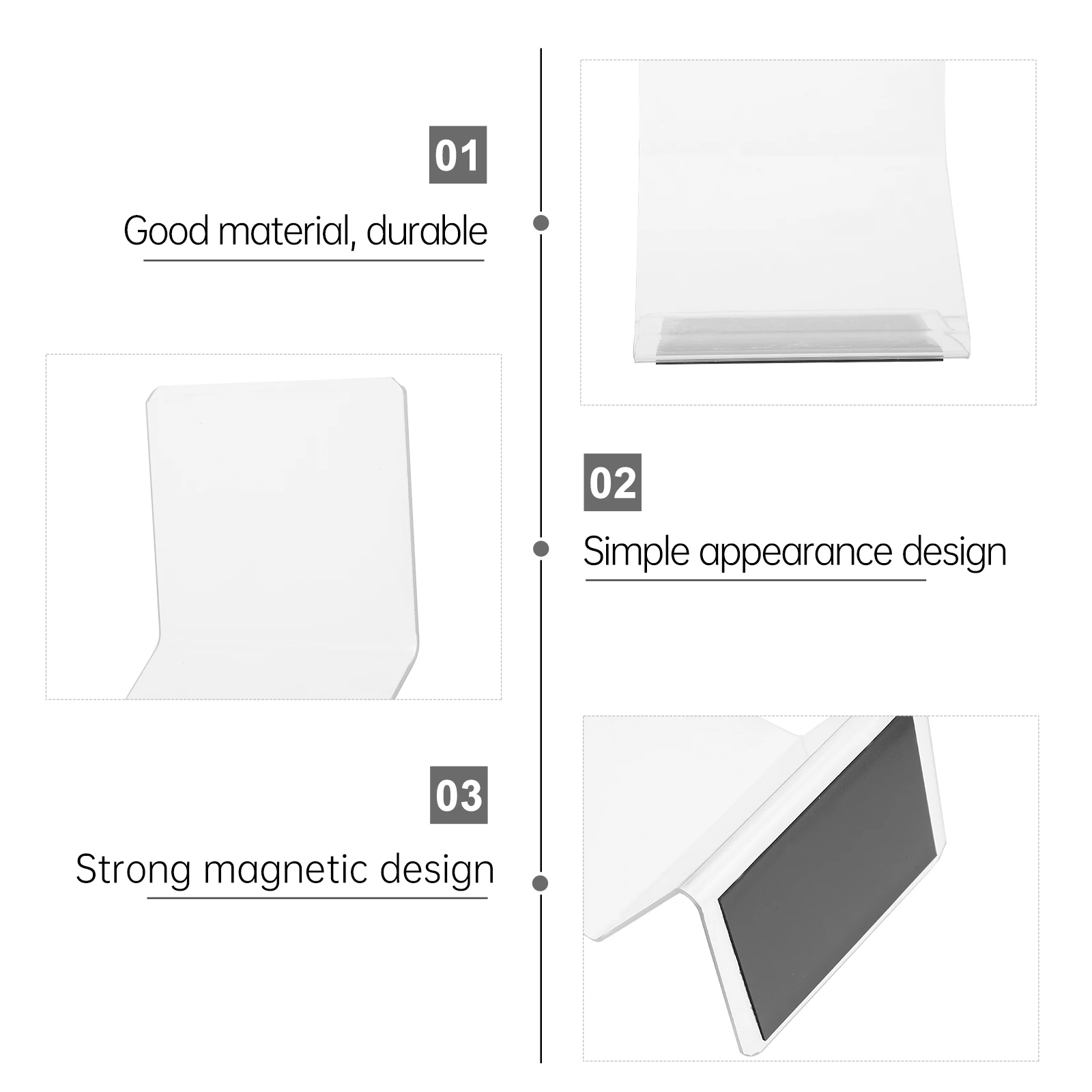 3 pcs Plastic Rear Support Plates Strong Magnetic Design Fall Prevention Baffle Anti-Reverse Baffle Plate For
3 pcs Plastic Rear Support Plates Strong Magnetic Design Fall Prevention Baffle Anti-Reverse Baffle Plate For